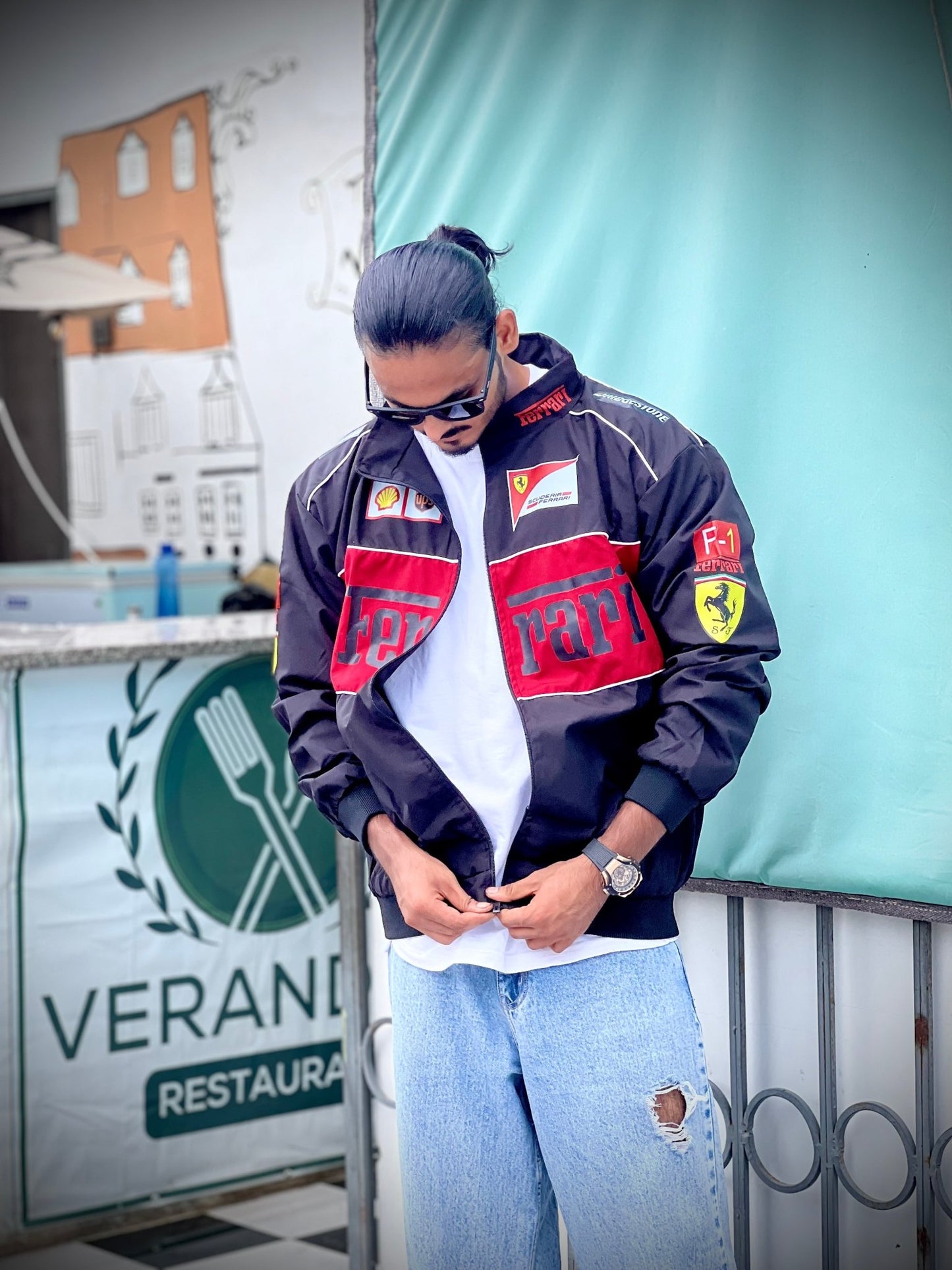 Racing Icon Black Ferrari F1 Vintage Jacket | For True Racers and Motorsport Enthusiasts |Wildbeast® - wildbeast