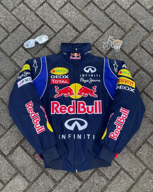 Red Bull Racing Embroidered Jacket – F1 Team Style | Wildbeast.in - wildbeast