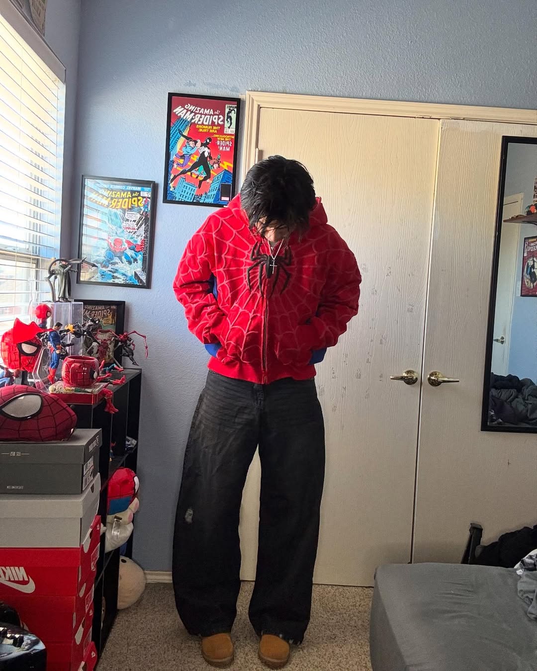 Spidey Society OG Red Zip - Up Jacket – Urban Streetwear with Superhero Swagger - wildbeast