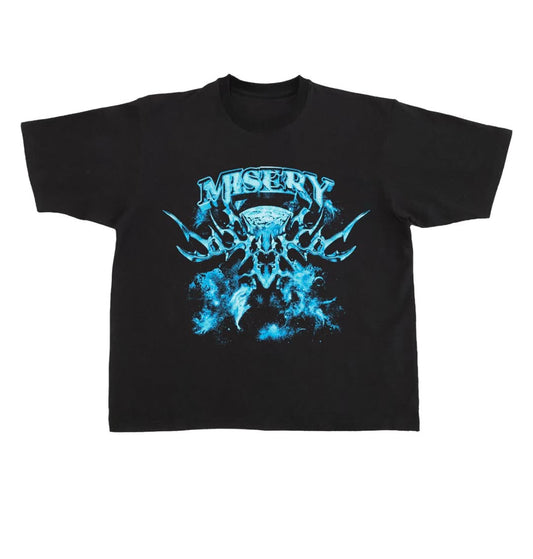 Misery Oversized Black T-Shirt