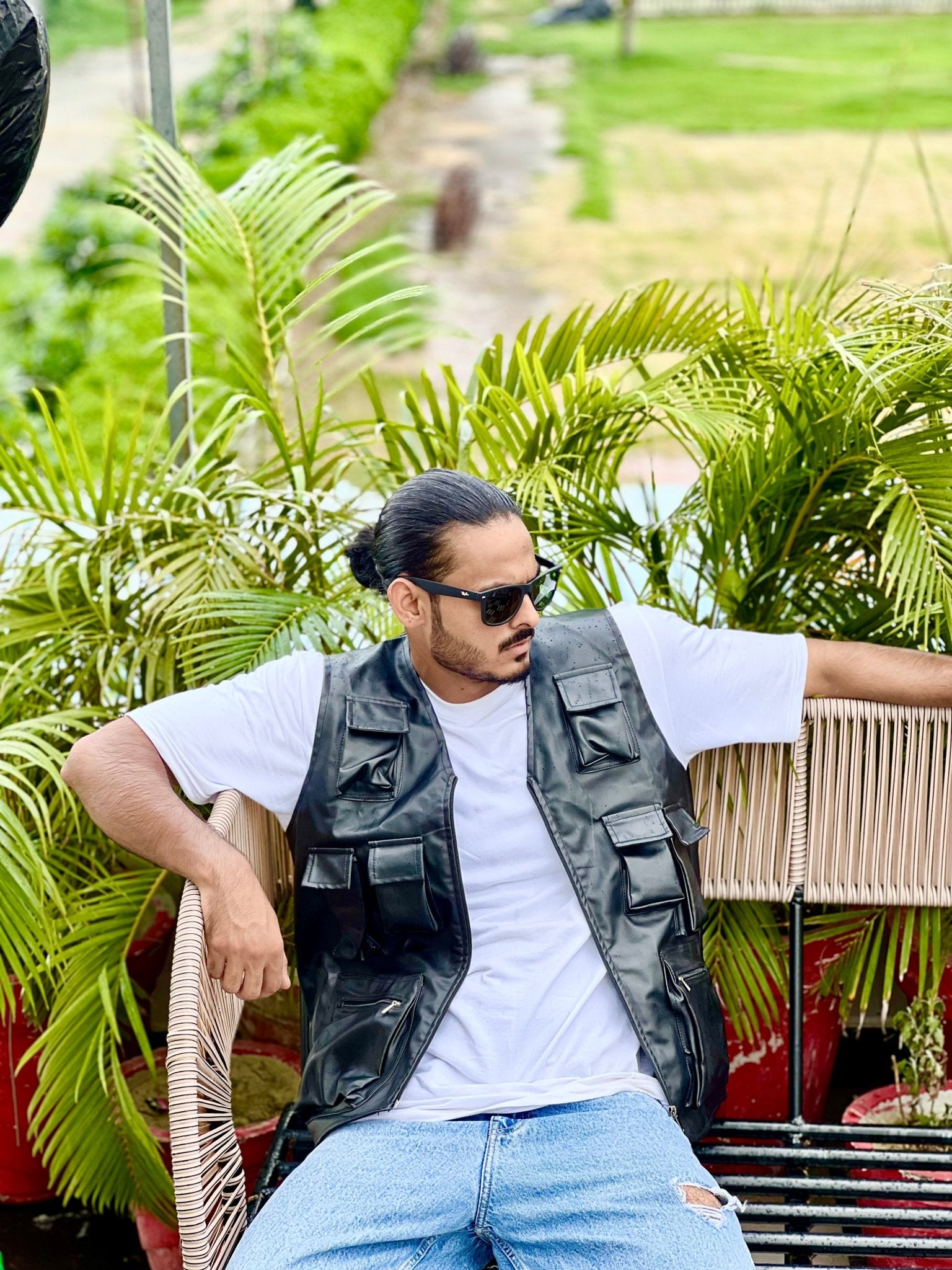 BLACK LEATHER VEST PREMIUM HIP HOP VEST | WILDBEAST® - wildbeast