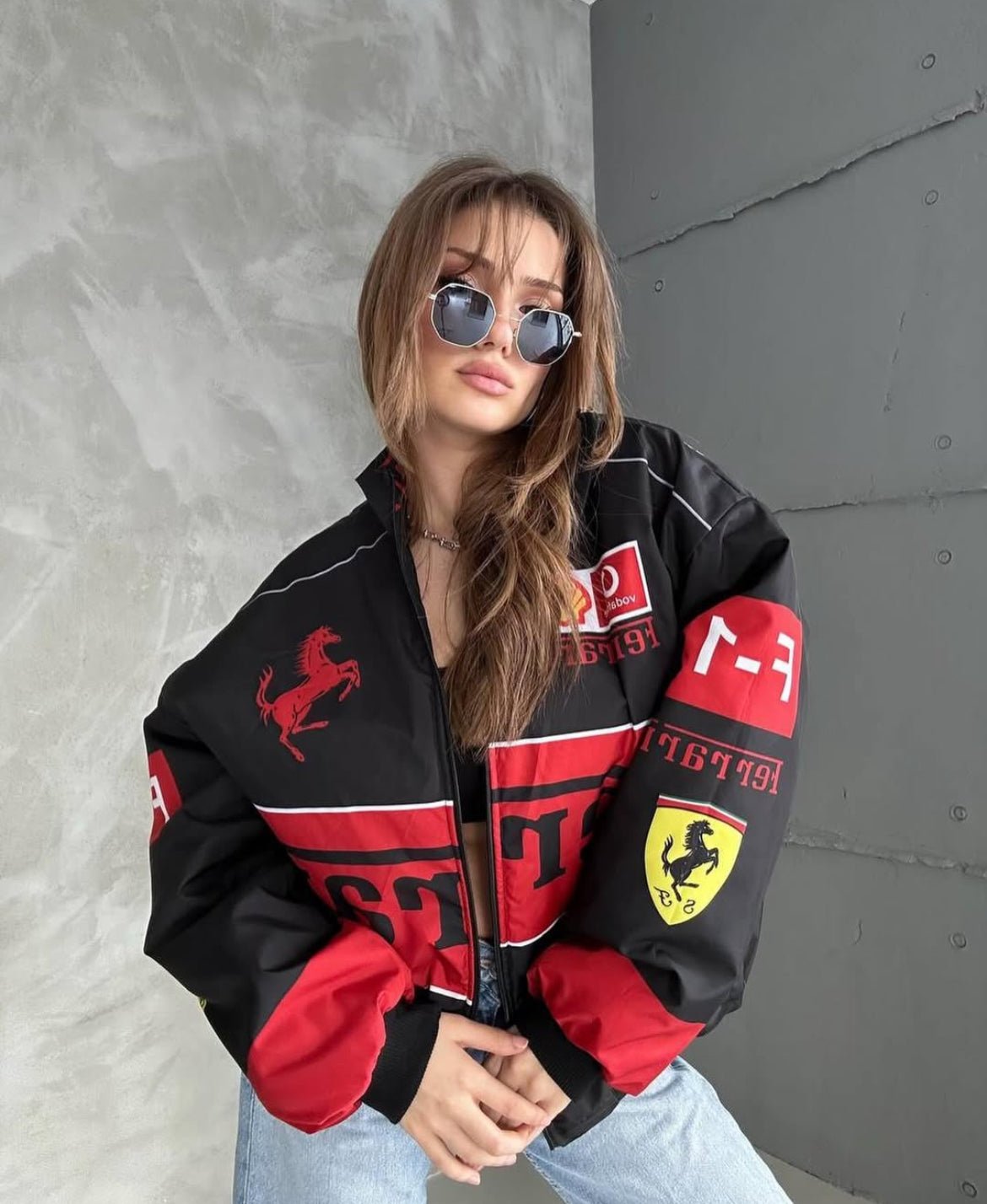Ferrari F1 Racing Jacket Black - wildbeast