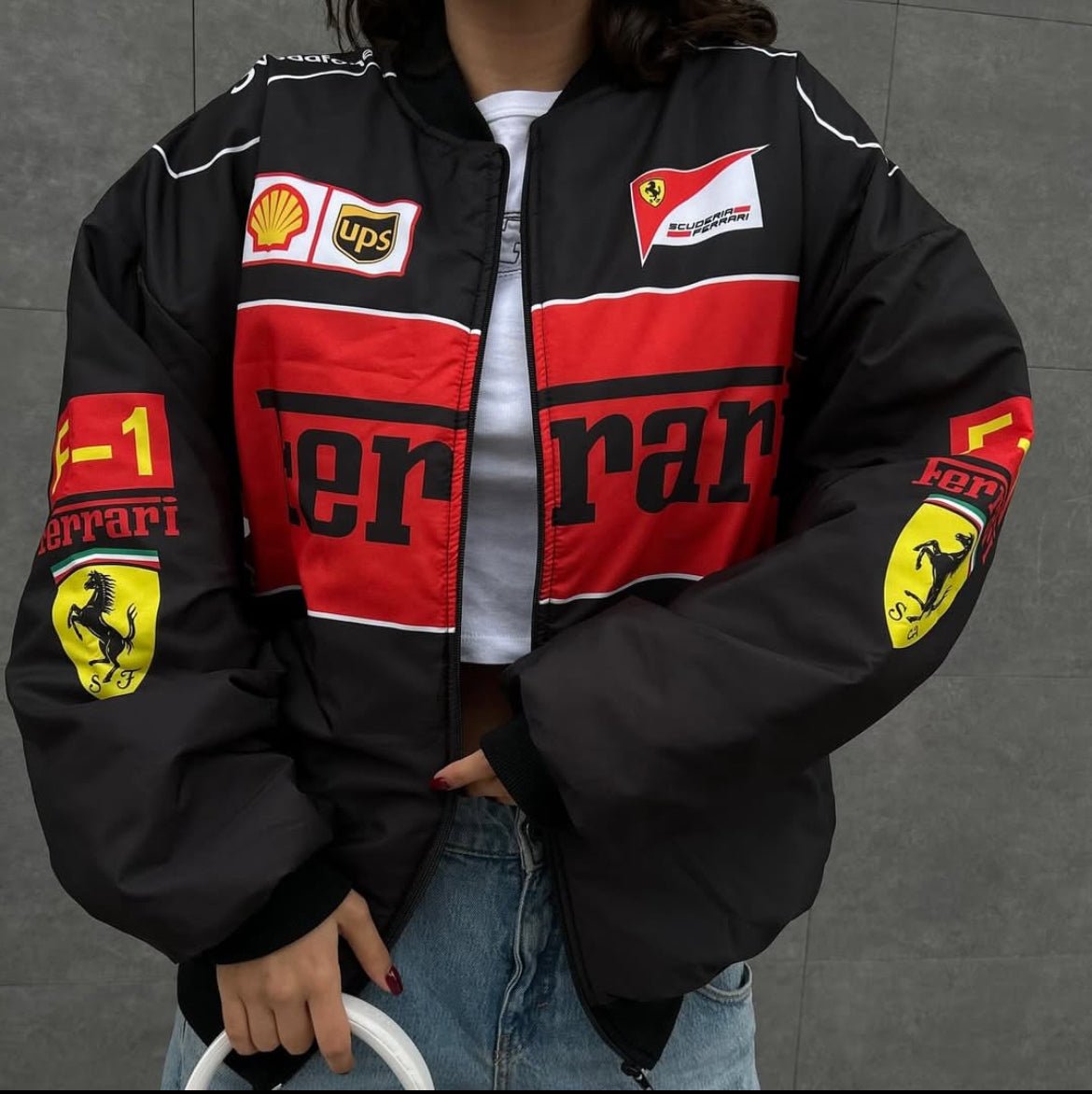 Ferrari F1 Racing Jacket Black - wildbeast