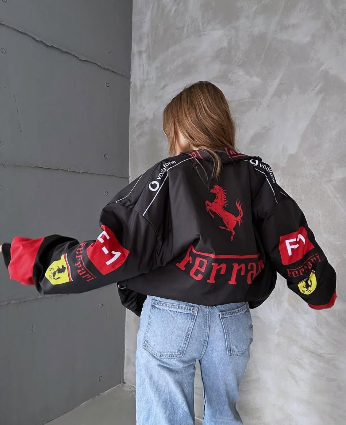 Ferrari F1 Racing Jacket Black - wildbeast