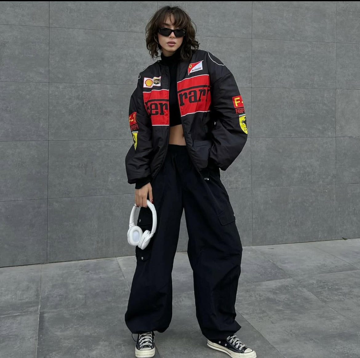 Ferrari F1 Racing Jacket Black - wildbeast