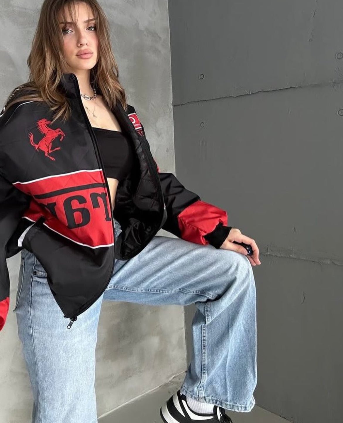 Ferrari F1 Racing Jacket Black - wildbeast