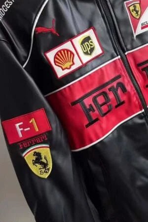 Ferrari Leather Jacket – Premium F1 Racing Style | Streetwear Edition | Wildbeast® - wildbeast