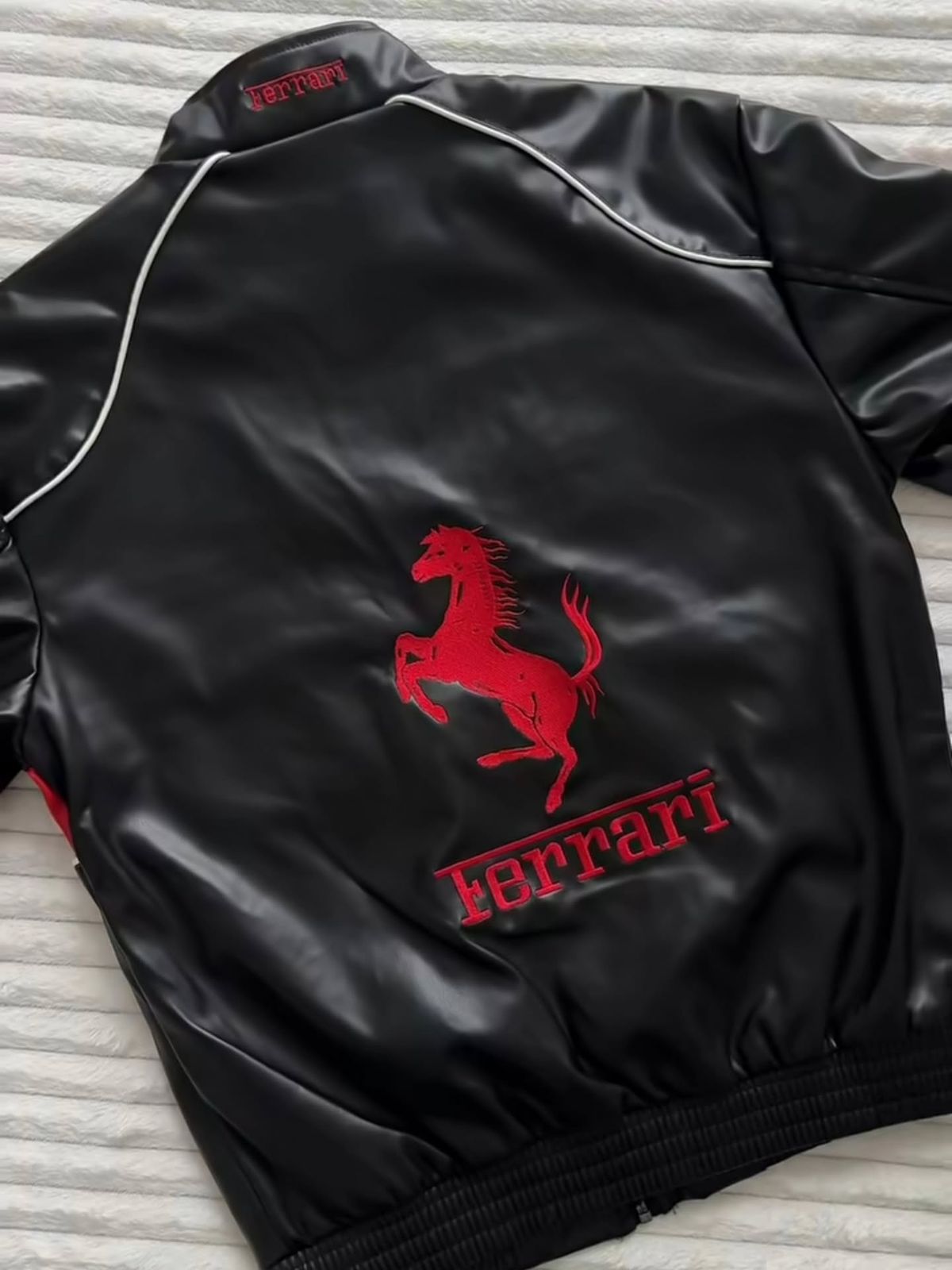 Ferrari Leather Jacket – Premium F1 Racing Style | Streetwear Edition | Wildbeast® - wildbeast
