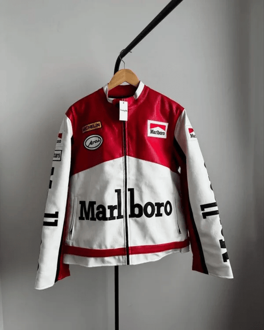 Marbolo Leather Premium Jacket - Vitage Racing Style | Wildbeast - wildbeast