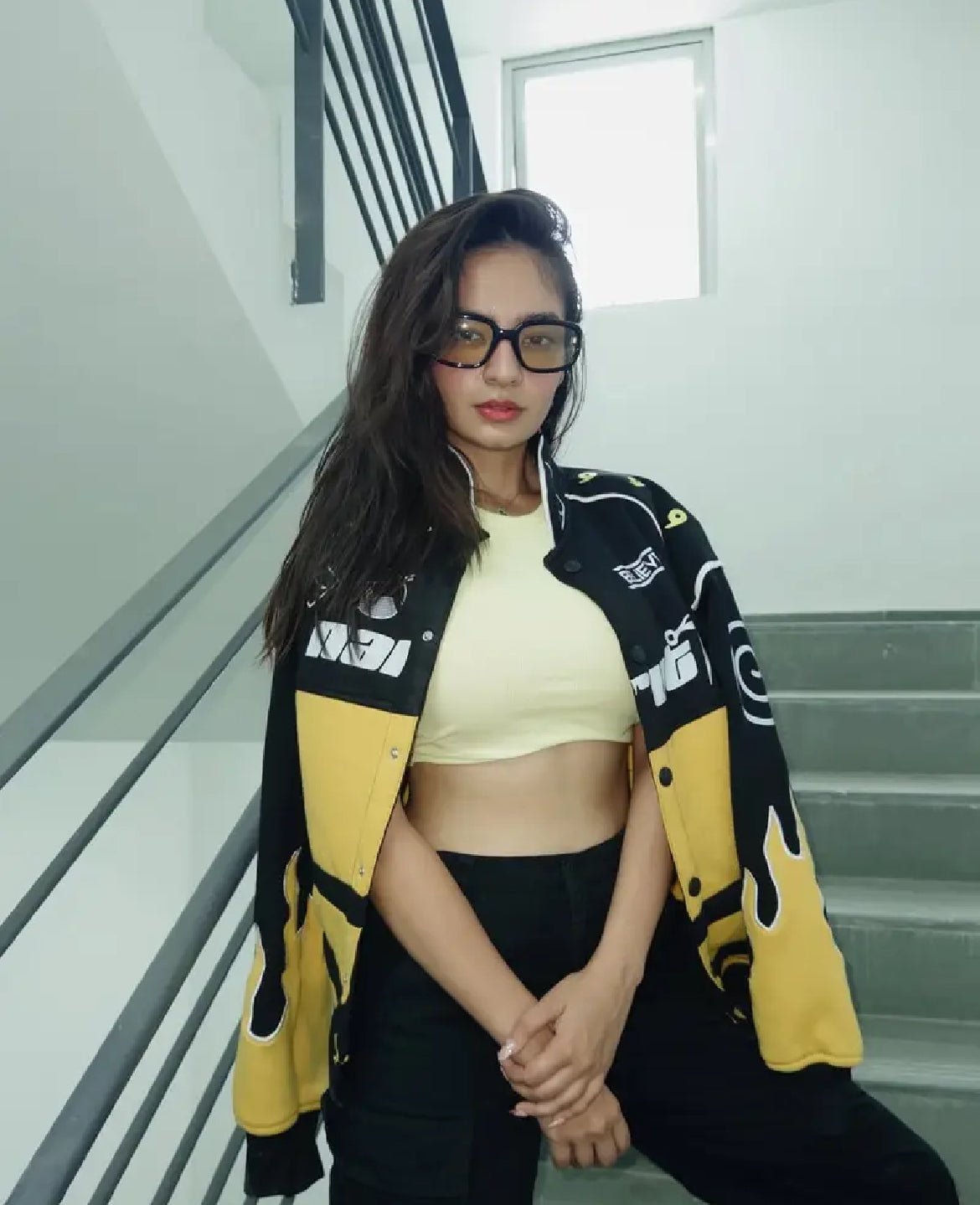 Naruto Uzumaki Flame Patch Jacket – Iconic Hokage Style| Worn by Anushka Sen - wildbeast