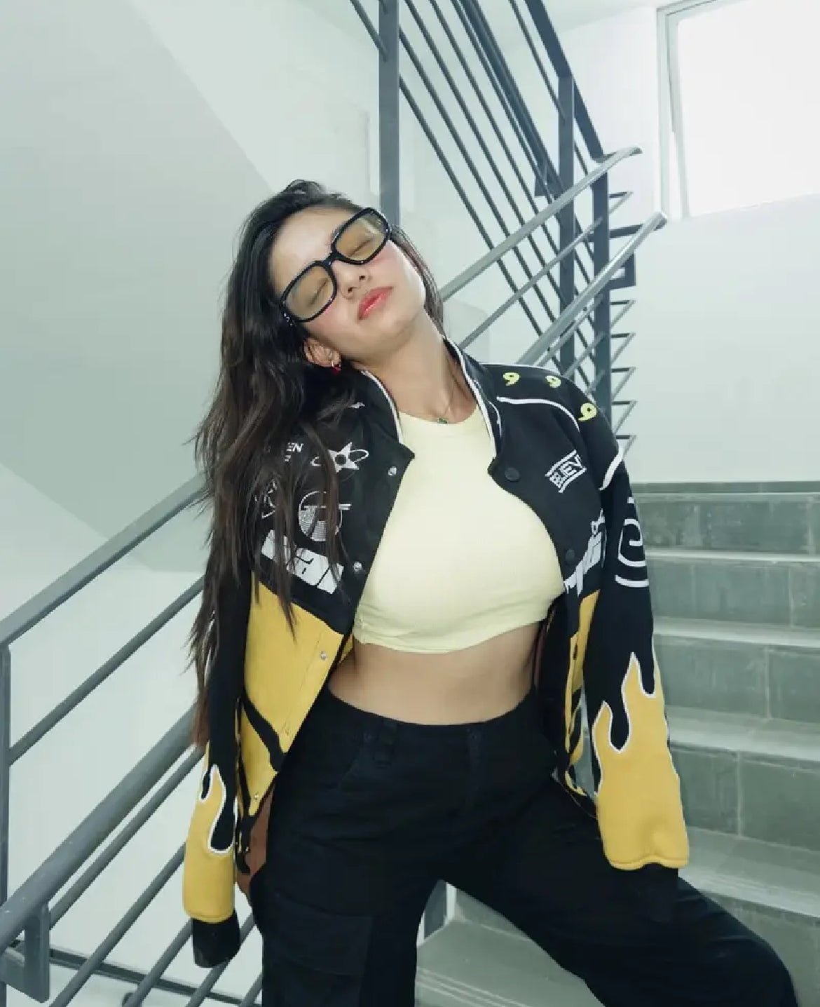 Naruto Uzumaki Flame Patch Jacket – Iconic Hokage Style| Worn by Anushka Sen - wildbeast