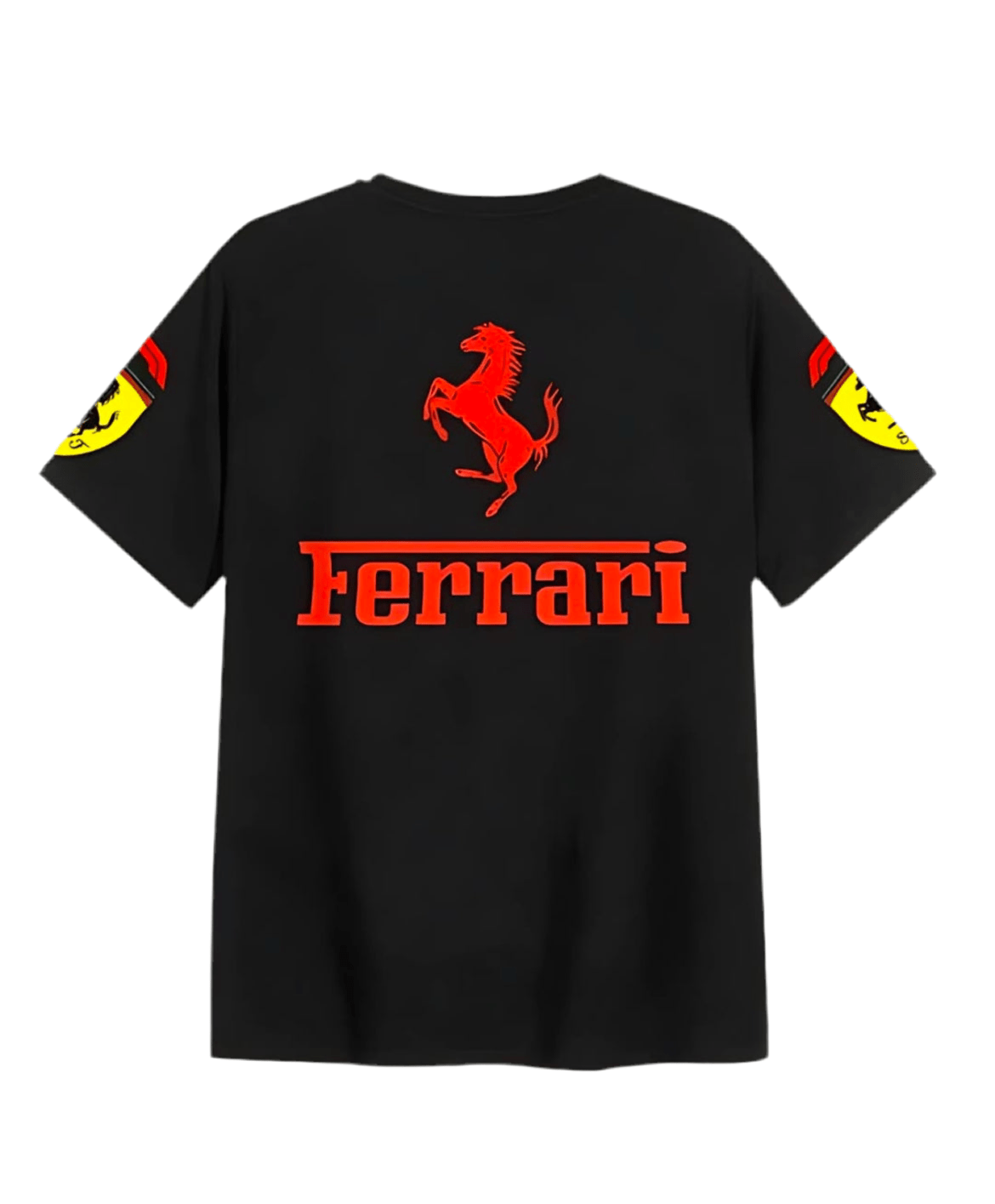 Unisex Cotton Streetwear Racing T-Shirt – Back View