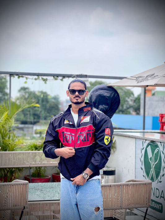 Racing Icon Black Ferrari F1 Vintage Jacket | For True Racers and Motorsport Enthusiasts |Wildbeast® - wildbeast