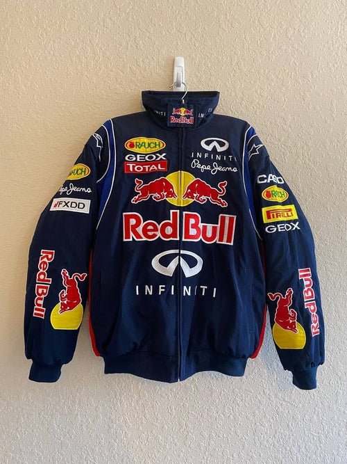 Red Bull Racing Embroidered Jacket – F1 Team Style | Wildbeast.in - wildbeast