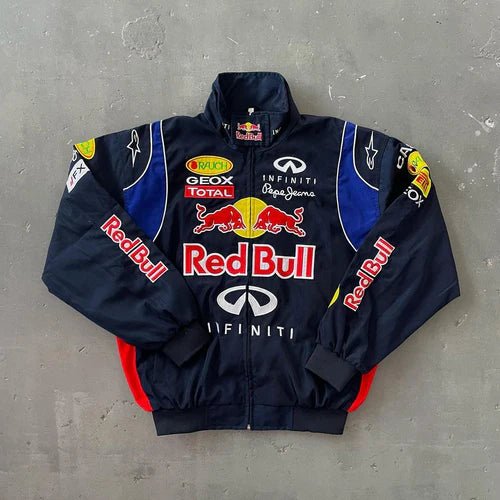 Red Bull Racing Embroidered Jacket – F1 Team Style | Wildbeast.in - wildbeast