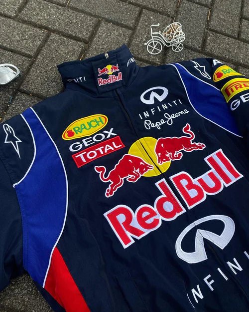 Red Bull Racing Embroidered Jacket – F1 Team Style | Wildbeast.in - wildbeast
