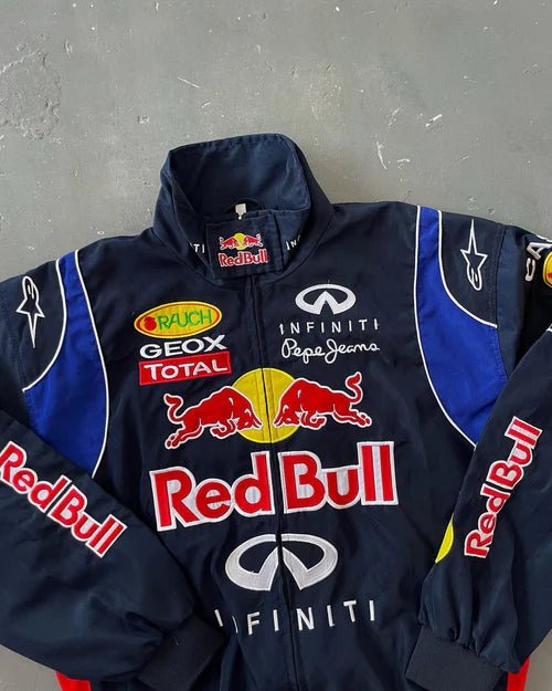 Red Bull Racing Embroidered Jacket – F1 Team Style | Wildbeast.in - wildbeast
