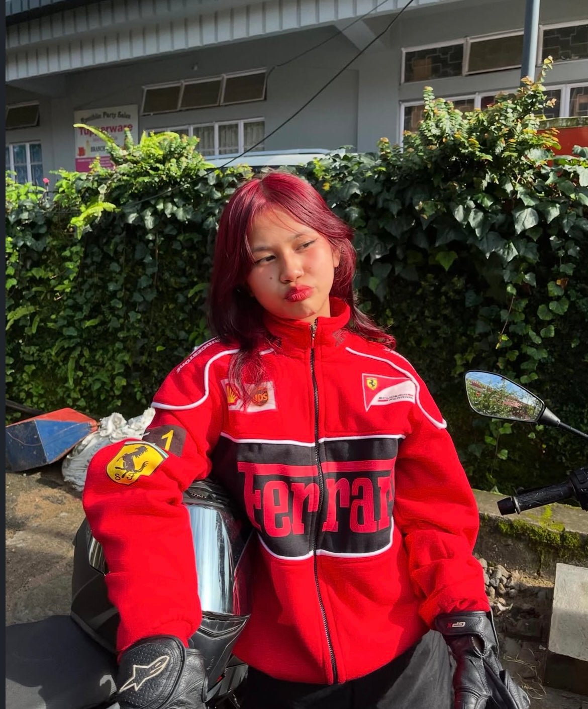 Red ferrari Racing Jacket – Motorsport Inspired Streetwear | Wildbeast® - wildbeast