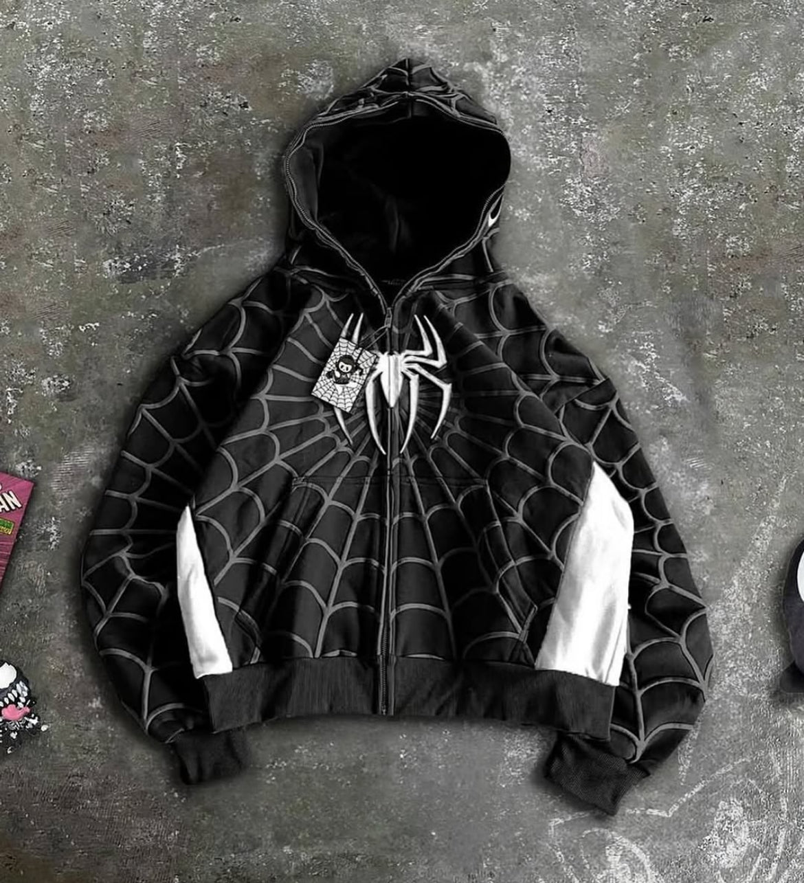 Spidey Society OG Black Zip - Up Hoodie For Men & Women– Urban Streetwear - Marvel Style | Wildbeast - wildbeast