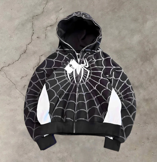 Spidey Society OG Black Zip - Up Hoodie For Men & Women– Urban Streetwear - Marvel Style | Wildbeast - wildbeast