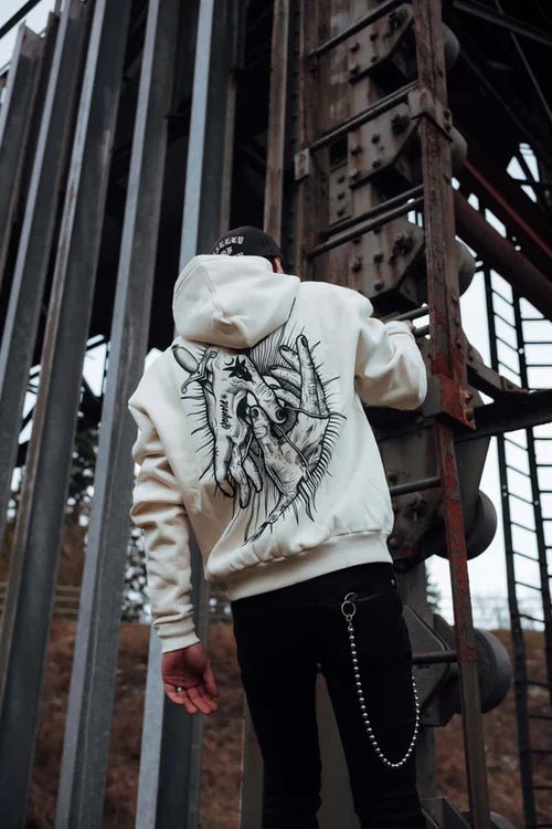 Think Twice Graphic Oversized Hoodie – Relaxed Fit Unisex Streetwear by Wildbeast® - wildbeast