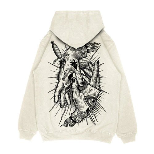 Think Twice Graphic Oversized Hoodie – Relaxed Fit Unisex Streetwear by Wildbeast® - wildbeast