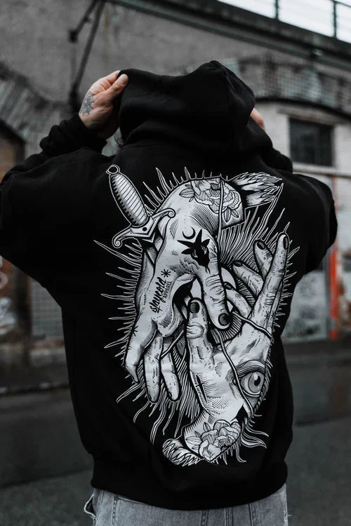 Think Twice Graphic Oversized Hoodie – Relaxed Fit Unisex Streetwear by Wildbeast® - wildbeast